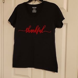💥💥💥 4 items for $12 💥💥💥Large Black Gildan Thankful t-shirt